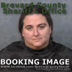 Mugshot of Britney Elena Ellenburg booked in Brevard County, Florida on August 18, 2026