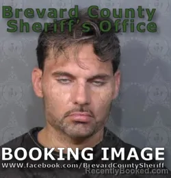 Mugshot of Daniel Francis Cullivan booked in Brevard County, Florida on August 18, 2026
