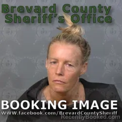 Mugshot of Aliesha Marie Bowser booked in Brevard County, Florida on August 18, 2026