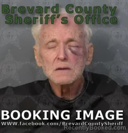 Mugshot of Daniel Gene Zimmerman booked in Brevard County, Florida on August 19, 2026