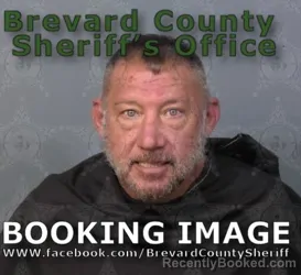 Mugshot of Darren James Scully booked in Brevard County, Florida on August 19, 2026