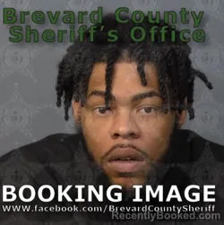 Mugshot of David Emanuel Brown booked in Brevard County, Florida on August 19, 2026