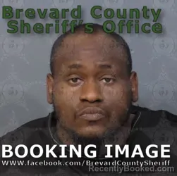 Mugshot of Jordan St Juste booked in Brevard County, Florida on August 19, 2026
