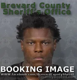 Mugshot of Shaleem Emanuel Johannes booked in Brevard County, Florida on August 20, 2026