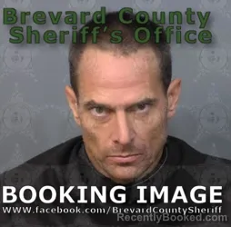 Mugshot of Joseph Regino Caprio booked in Brevard County, Florida on August 20, 2026