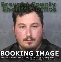 Mugshot of Chance Michael Caro booked in Brevard County, Florida on August 20, 2026