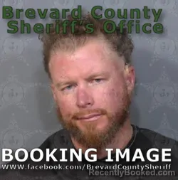Mugshot of Matthew Dylan Cook booked in Brevard County, Florida on August 21, 2026