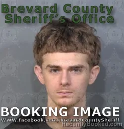 Mugshot of Wyatt Tyler Hansen booked in Brevard County, Florida on August 21, 2026