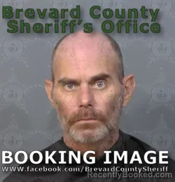 Mugshot of Jonathan Andrew Sanderson booked in Brevard County, Florida on August 22, 2026