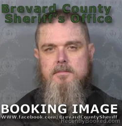 Mugshot of Shawn Michael Witherington booked in Brevard County, Florida on August 22, 2026