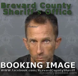 Mugshot of James Sanders Burttram booked in Brevard County, Florida on August 22, 2026