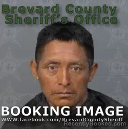 Mugshot of Mario Hernandez Gomez booked in Brevard County, Florida on August 22, 2026