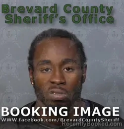 Mugshot of Omario Lazaven Cannon booked in Brevard County, Florida on August 22, 2026