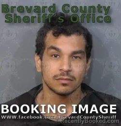 Mugshot of Brandon Michaels Ramos booked in Brevard County, Florida on August 22, 2026