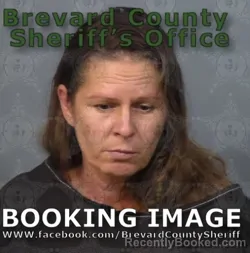 Mugshot of Vanessa Charlotte Poindexter booked in Brevard County, Florida on August 22, 2026