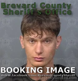 Mugshot of Cameron Joseph Quinn booked in Brevard County, Florida on August 23, 2026