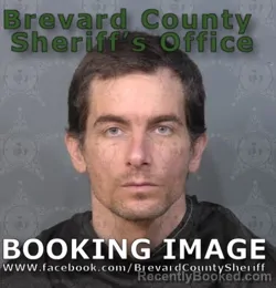 Mugshot of Jeremy Andreas Kish booked in Brevard County, Florida on August 23, 2026