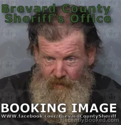 Mugshot of Robert Thomas Birmingham booked in Brevard County, Florida on August 23, 2026