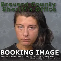 Mugshot of Amber Ayers booked in Brevard County, Florida on August 23, 2026