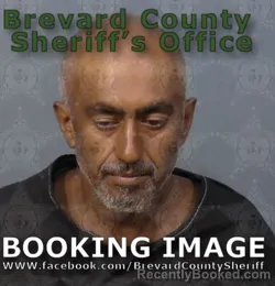Mugshot of Asif Razack booked in Brevard County, Florida on August 24, 2026