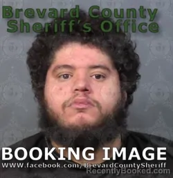 Mugshot of Michael Rodriguez Maldonado booked in Brevard County, Florida on August 24, 2026