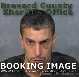 Mugshot of Josean David Estremera Jimenez booked in Brevard County, Florida on August 24, 2026