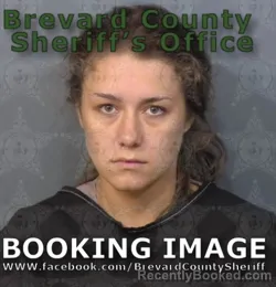 Mugshot of Karleigh Downs booked in Brevard County, Florida on August 24, 2026