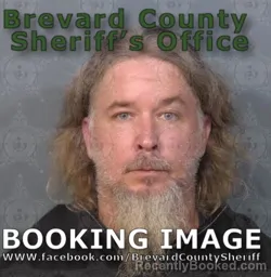 Mugshot of Michael Jeffrey Hutchison booked in Brevard County, Florida on August 24, 2026