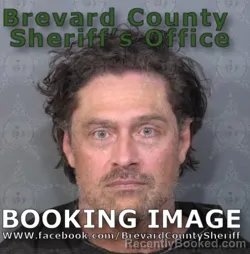 Mugshot of Ryan Charles Bishop booked in Brevard County, Florida on August 24, 2026