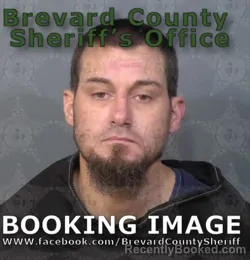 Mugshot of Andrew Galen booked in Brevard County, Florida on August 24, 2026