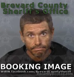 Mugshot of Joshua Robert Hoeg booked in Brevard County, Florida on August 24, 2026