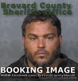 Mugshot of Luis Angel Molina booked in Brevard County, Florida on August 24, 2026