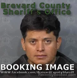 Mugshot of Oseas Damian Gonzalez Garcia booked in Brevard County, Florida on August 24, 2026