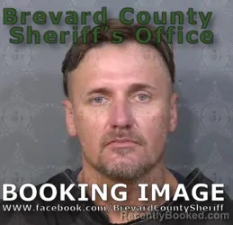 Mugshot of Jay Scott Lucker booked in Brevard County, Florida on August 25, 2026