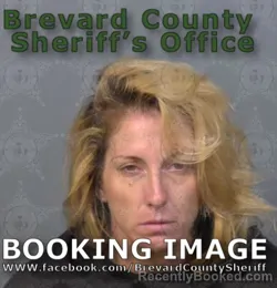 Mugshot of Samantha Raeann Cook booked in Brevard County, Florida on August 25, 2026