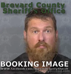 Mugshot of Max William Yehnert booked in Brevard County, Florida on August 25, 2026