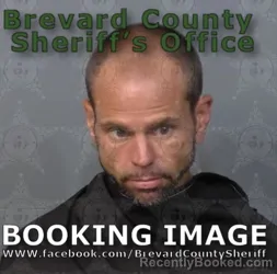 Mugshot of Thomas Anthony Biles booked in Brevard County, Florida on August 25, 2026