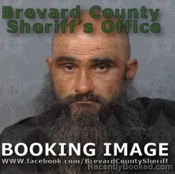 Mugshot of Gabriel Simon Sandoval booked in Brevard County, Florida on August 26, 2026