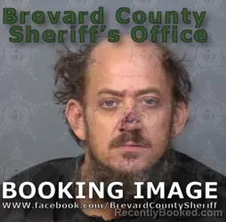 Mugshot of Gregory Adam Snow booked in Brevard County, Florida on August 26, 2026