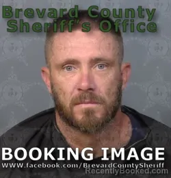 Mugshot of Robert Allen Mcfall booked in Brevard County, Florida on August 26, 2026