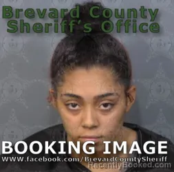 Mugshot of Lyric Marie Hill booked in Brevard County, Florida on August 26, 2026