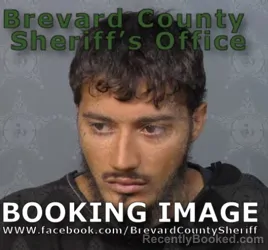 Mugshot of Benjamin Rivera booked in Brevard County, Florida on August 26, 2026