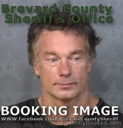 Mugshot of Scott Paul Elflein booked in Brevard County, Florida on August 26, 2026