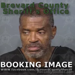 Mugshot of Derrick Anthony Clayton booked in Brevard County, Florida on August 26, 2026