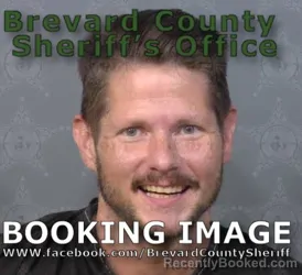 Mugshot of Adam Rushton Rowe booked in Brevard County, Florida on August 26, 2026