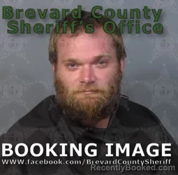 Mugshot of Dillon Tyler Ray Thomson booked in Brevard County, Florida on August 27, 2026
