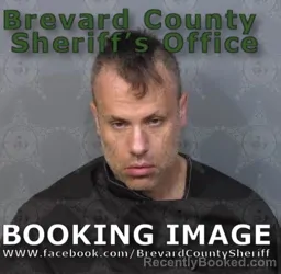 Mugshot of Scott Daniel Adams booked in Brevard County, Florida on August 27, 2026