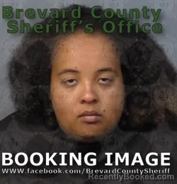 Mugshot of Anaya Lanae Rhodes booked in Brevard County, Florida on August 28, 2026
