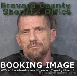 Mugshot of William Ray Shook booked in Brevard County, Florida on August 28, 2026