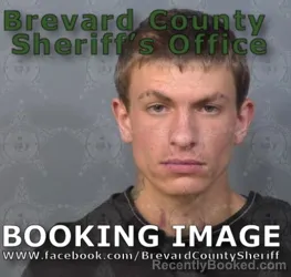 Mugshot of Gavin Tanner Guthrie booked in Brevard County, Florida on August 28, 2026